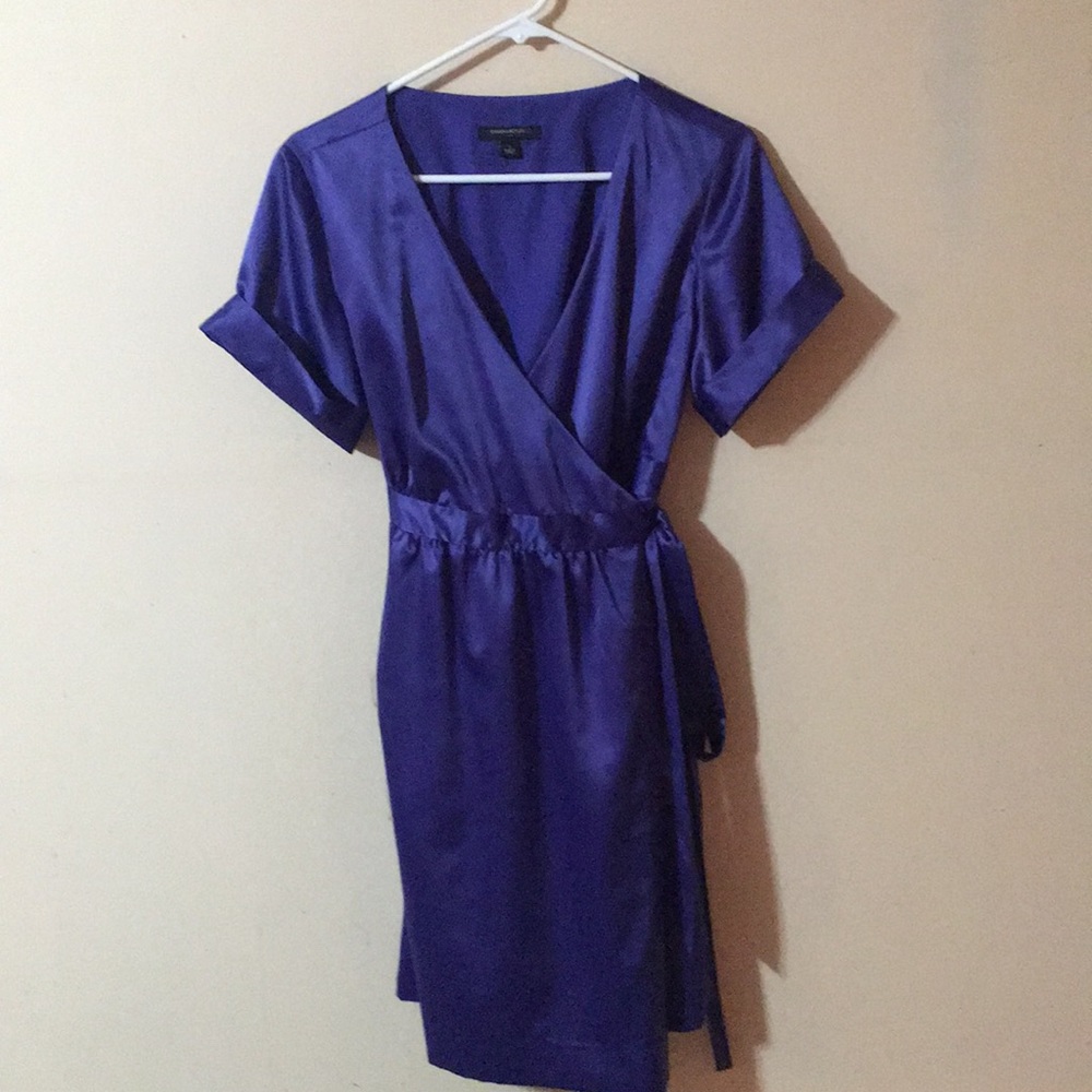Beautiful/fun purple wrap dress for Summertime!